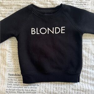 Brunette the Label 2T BLONDE crewneck